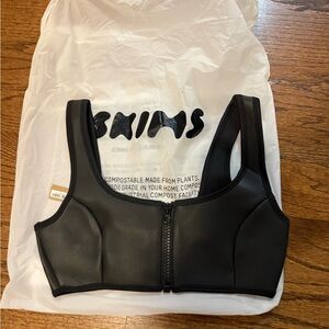 SKIMS Sleek Black Bikini Top